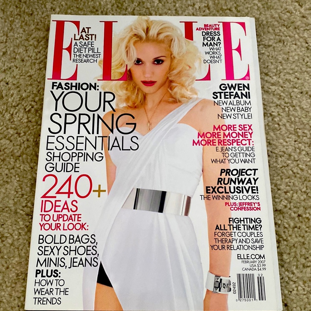 Elle magazine. Gwen Stefani cover. February 2007 edition.